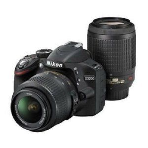 Nikon D3200 with 18-55mm and 55-200mm lenses